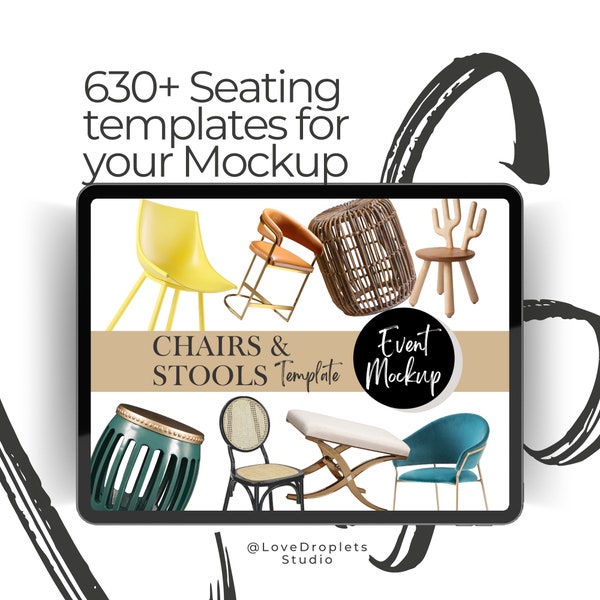 CHAIRS & STOOLS, Event styling, event mockup, Event planner, kids party chair, home decor, event planning, scene creator, home office chair