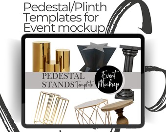 PEDESTAL STANDS, Event styling, Party backdrop, Event planning, event mockup, backdrop mockup, Event decor, wedding planning, plinths, plan