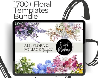 FLORA FOLIAGE Bundle - Event styling, Party backdrop, Event planning, Wedding Flowers, Event decor, wedding planner, Wedding mockup, boho