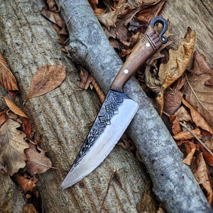 Primitive Blacksmith Handmade Rustic Knife