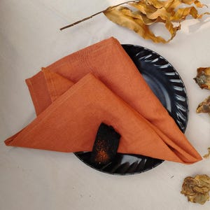 Rost Baumwoll-Servietten, Massen-Set - weich, waschbar, Hochzeit oder Küche, vorgewaschene rustikale Servietten