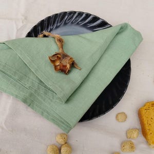 50 Pack Of Sage Green Cotton Napkin Pure Cotton Napkins Handmade Soft Cotton Fabric Napkin For Dining Everyday Meals wedding table Napkins