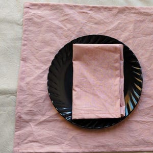 Servilletas de color rosa empolvado Servilletas lavadas a la piedra para decoración de mesas de bodas Servilletas para mesas de cóctel Servilletas de cocina suaves Regalos para el Día de la Madre