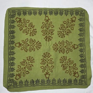 Organic Cotton Bandana Scarf, Printed Bandanas, Indian Handmade Bandanas, Winter Scarf,  Soft Bandana, Mother&#39;s Day Gifts