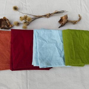 Cotton Napkins / Cloth Napkins Modern / Boho Napkins / Wedding Party Decor Napkins / Custom Size Napkin Bulk