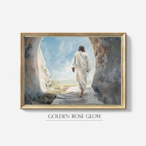 Empty Tomb Easter Decor Print | Jesus Resurrection Printable Wall Art | Sunday Miracle Jesus Christ Painting | Christian Modern LDS