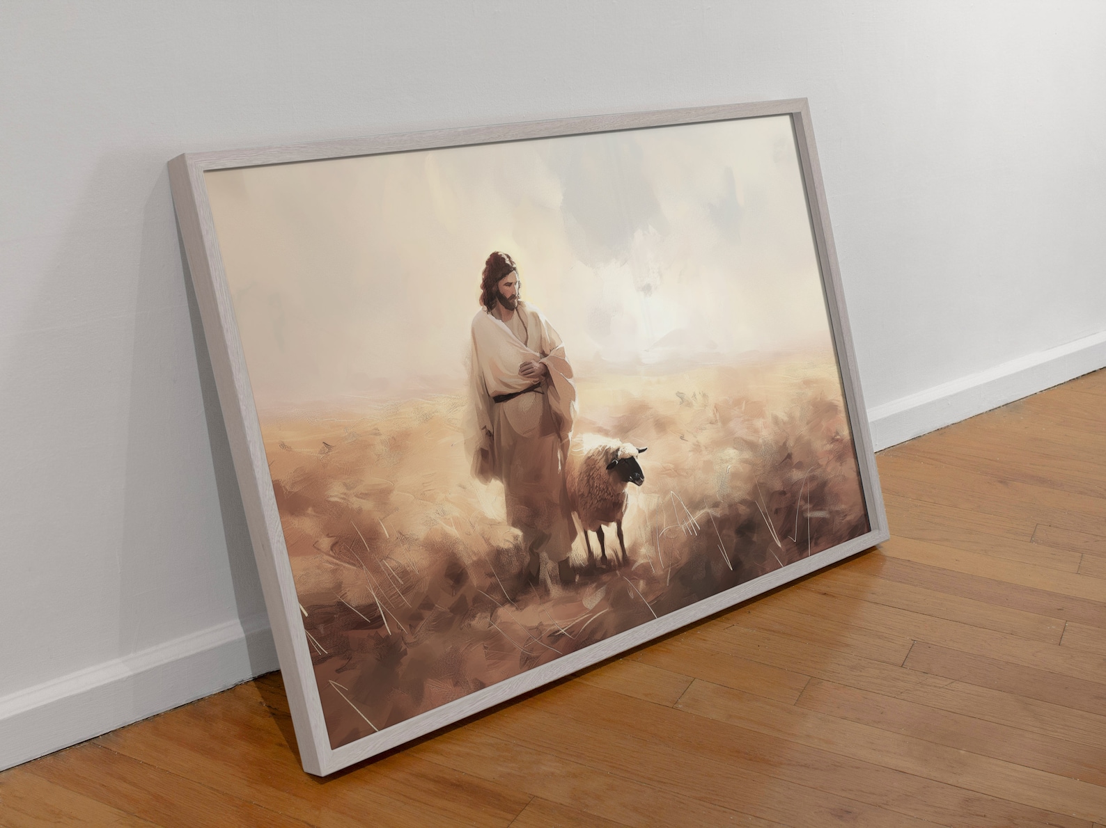 Parable of the Lost Sheep Printable Painting | Jesus Leaves the 99 ...