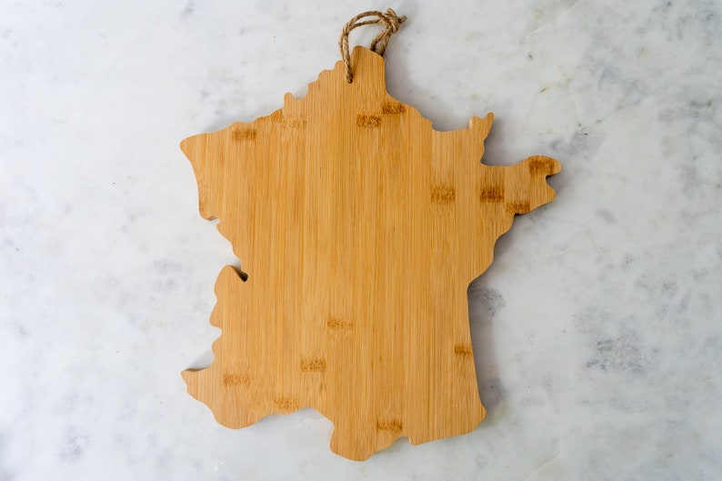Cutting board France with sights Kitchen and Cooking gift housewarming house building Gift for men and women image 4