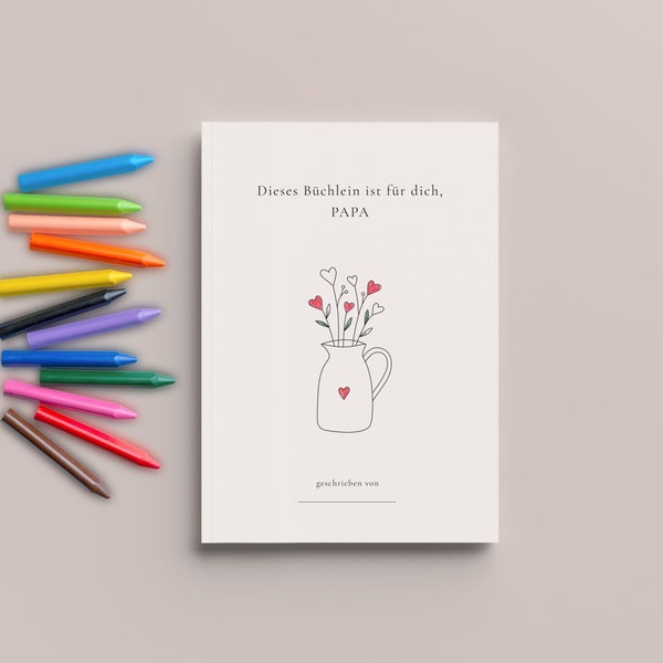 Ein Buch für dich, Papa - digitale Datei. Geschenk für Papa