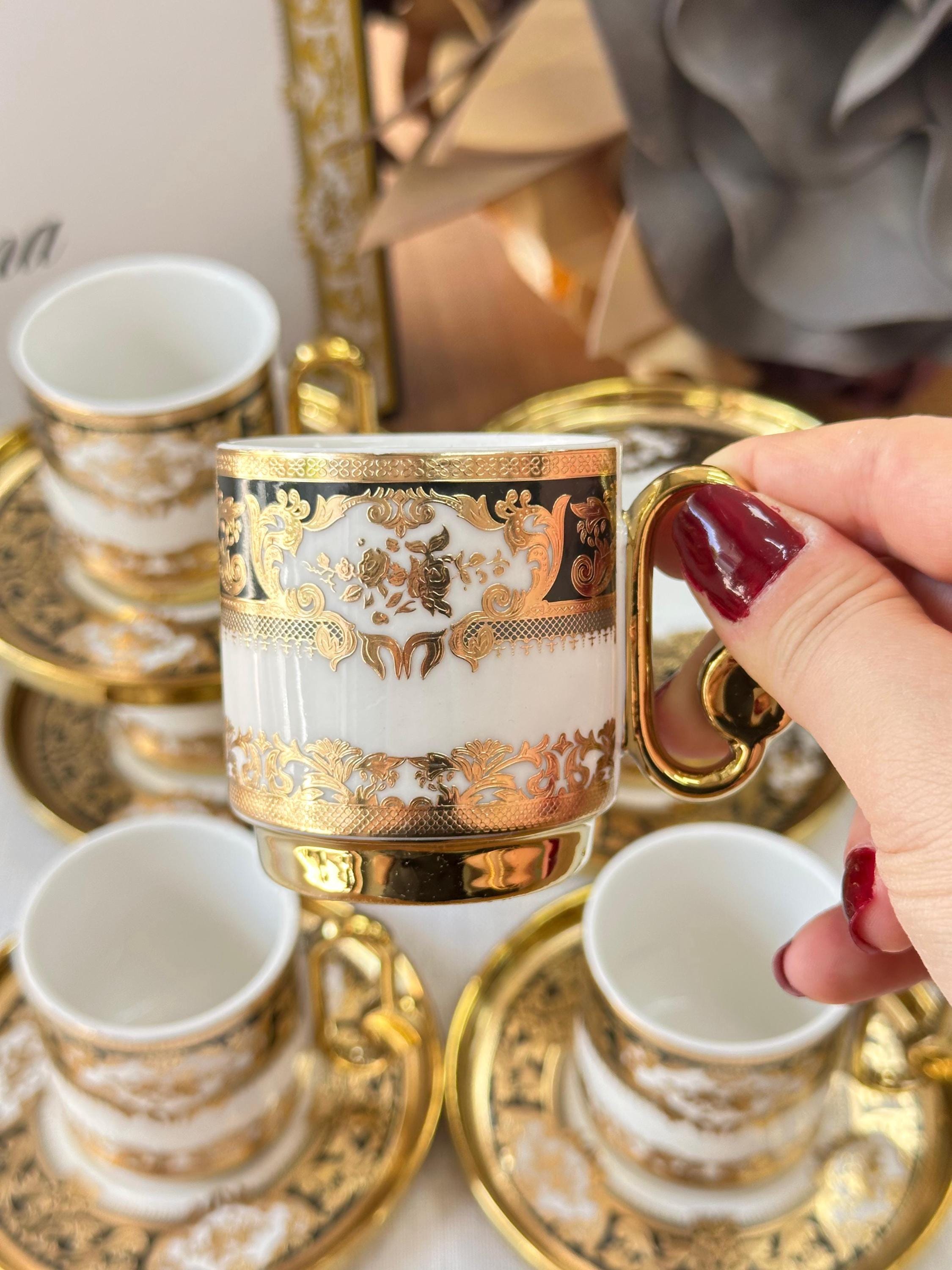 ヴィンテージ トルコ ティーグラス カップ ソーサー 6個セット