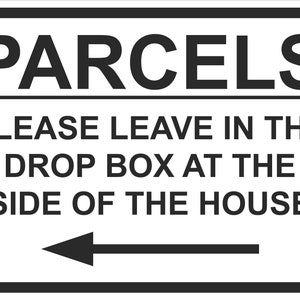 Personalised Delivery Instructions Sign – Custom Parcel Sign - Etsy UK