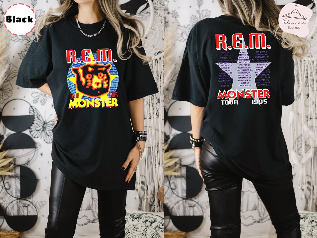 1995 REM Monster Tour Tshirt Rem Tour 1995 Tshirt Vintage Etsy