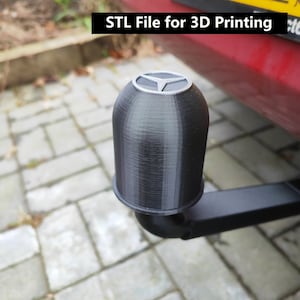 Mercedes hitch tow bar ball cover 3D Print STL File