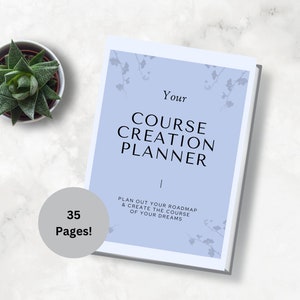 Course Creation Planner, Printable Course Planner, Course Creation ...