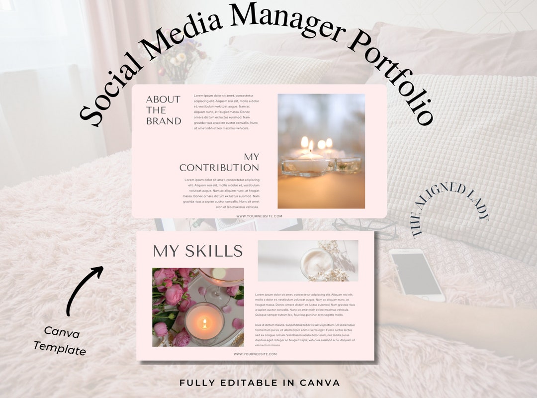 Social Media Manager Portfolio Template Canva SMM Portfolio 15 Pages Social Media Manager Portfolio Template Canva SMM Portfolio 15 Pages