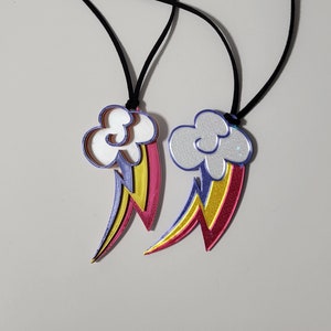Rainbow Dash sign pendant in two types