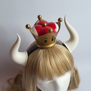 Bowsette. Krone plus Hörner basierend auf Bowser Peach aus Super Mario Bros.