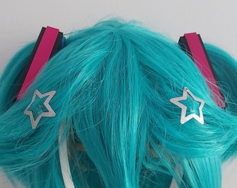 Tassel clips based on Hatsune Miku