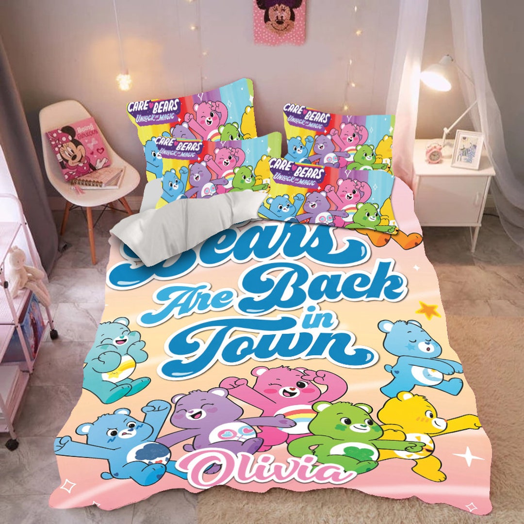 Personalized Care Bears Bedding Set Care Bears Birthday - Etsy