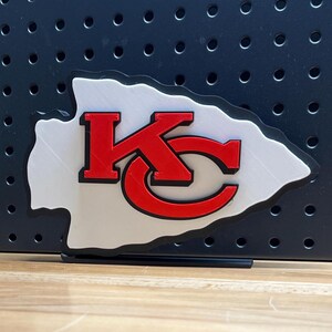 Kansas City Chiefs Logo Shelf / Desk Art