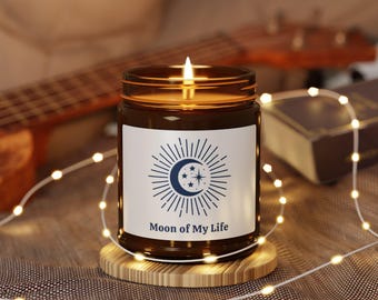 Mond meines Lebens Sojakerze | Valentinstag Geschenk | Vegane Formel | Spiel der Throne