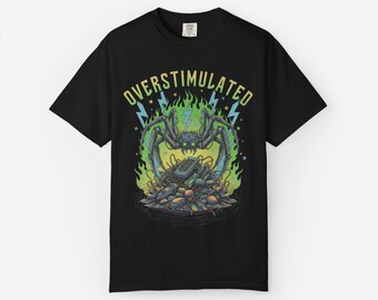 Overstimulated Graphic Tee - Unisex Comfort Colors Musikliebhaber-Shirt