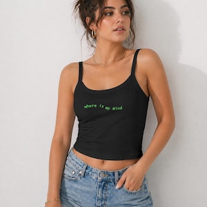 Where is My Mind Tank Top | Women's Y2K Cropped Tank | Festival Crop