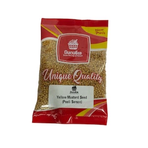 Gunvika Premium Whole Natural Yellow Mustard Seeds/Peeli Sarson Pesticides Free | Indian Spices & Masala
