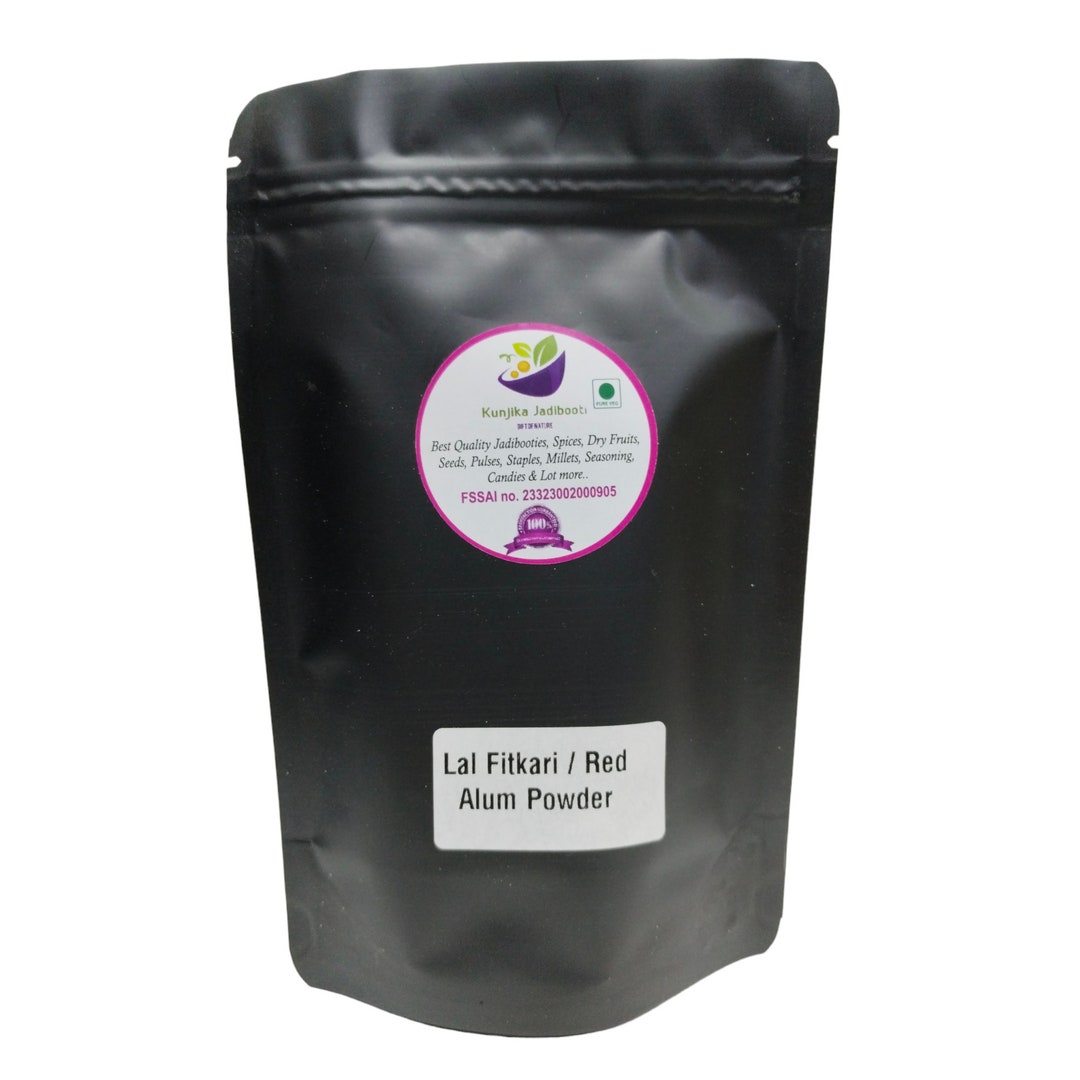Kunjika Jadibooti Fitkari Lal Powder Phitkari Lal Potassium Alum Alum