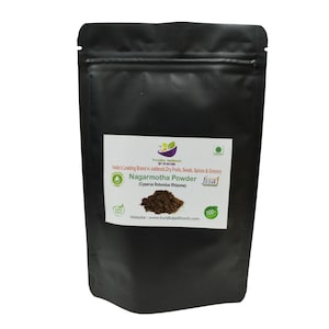Kunjika Jadibooti Nagarmotha Powder | Nagarmotha Roots |  Nutsedge Grass | Cyperus Rotundus Powder-Jadi Booti-Single Herbs,Indian Herbs