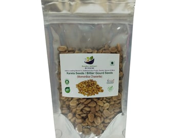 Kunjika Jadibooti Karela Seeds - Momordica Charantia - Bitter Gourd-Raw Herbs-Jadi Booti- Single Herbs, Indian Herbs, Indian Ayurvedic