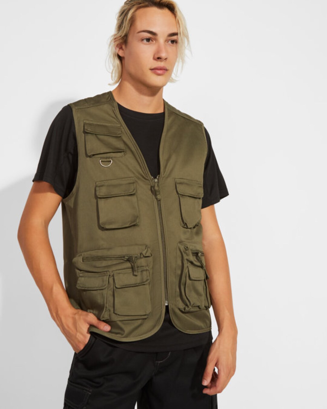 【KOOLOSET】[2oz] Dirty Washing Multi-Pocket Vest Multi-pocket Work Vest - Etsy