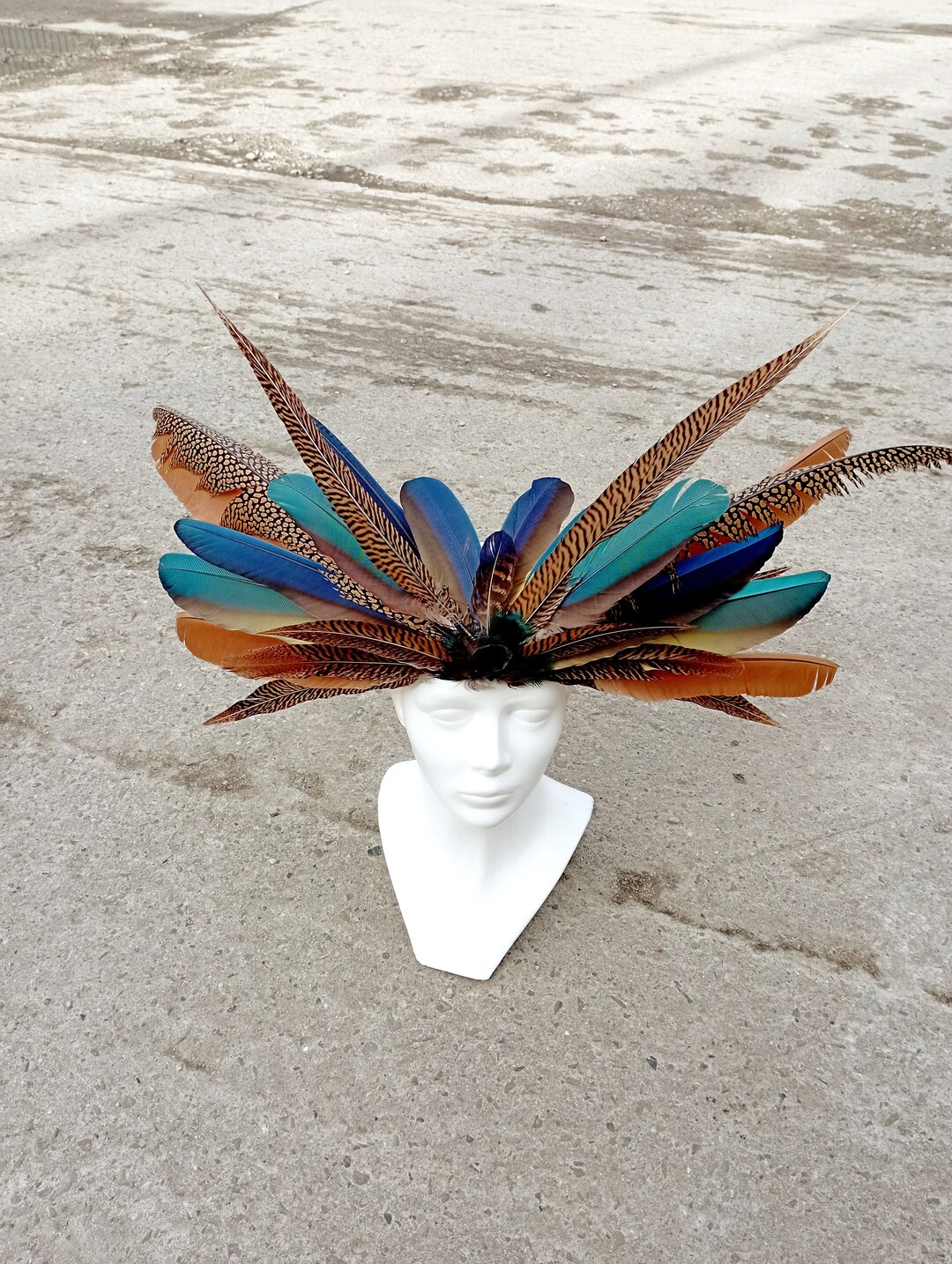 pheasant feather headpiece