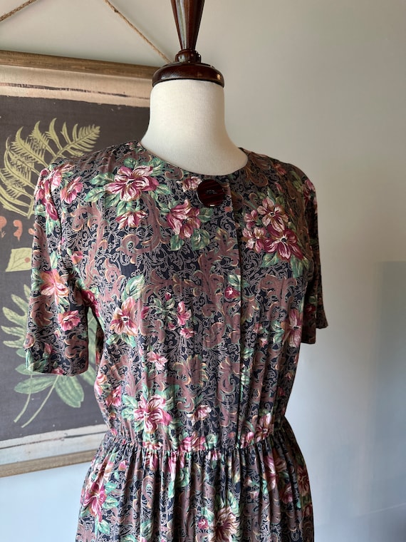 Vintage 80’s ED Michaels Floral Dress