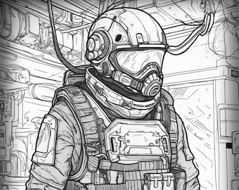 64 Cyberpunk Coloring Pages for a Futuristic Adventure