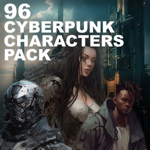96 Cyberpunk Characters Pack - Kommerzielle Nutzung