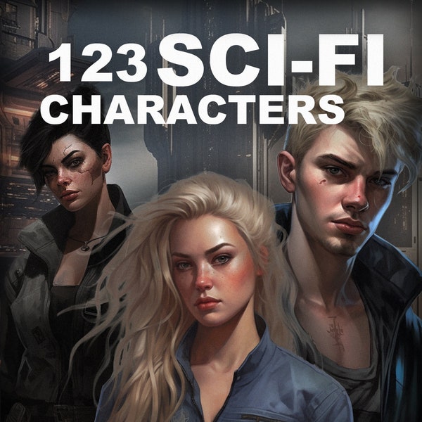 123 2D Sci-Fi Characters Bundle for Gaming and Visual Novels