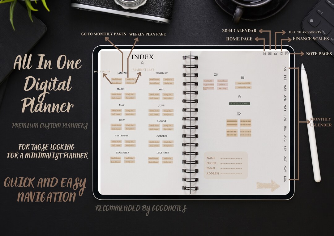 The Best Digital Planner 2024, Digital Journal, Goodnotes Planner