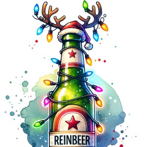 20 lustiges Weihnachtsren-Bier-Shirt PNG, Reinbeer-PNG-Design, Weihnachtsfeiertags-Sublimationsdesign, lustiges Weihnachtsparty-Bier-T-Shirt PNG