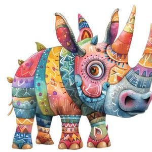 19 風変わりなサファリ動物 PNG クリップアート バンドル 気まぐれなサファリ動物昇華クリップアート、気まぐれな保育園パーティー グラフィック、おどけたイラスト