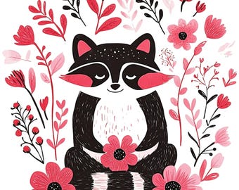 Watercolor Woodland Animals Clipart: Nursery PNG Bundle (Digital Download)
