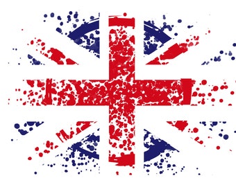 ユニオンジャック イギリス ドット旗、PNG 透明昇華デジタルファイル