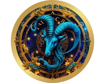 Capricornio - Clipart del signo zodiacal (descarga digital)