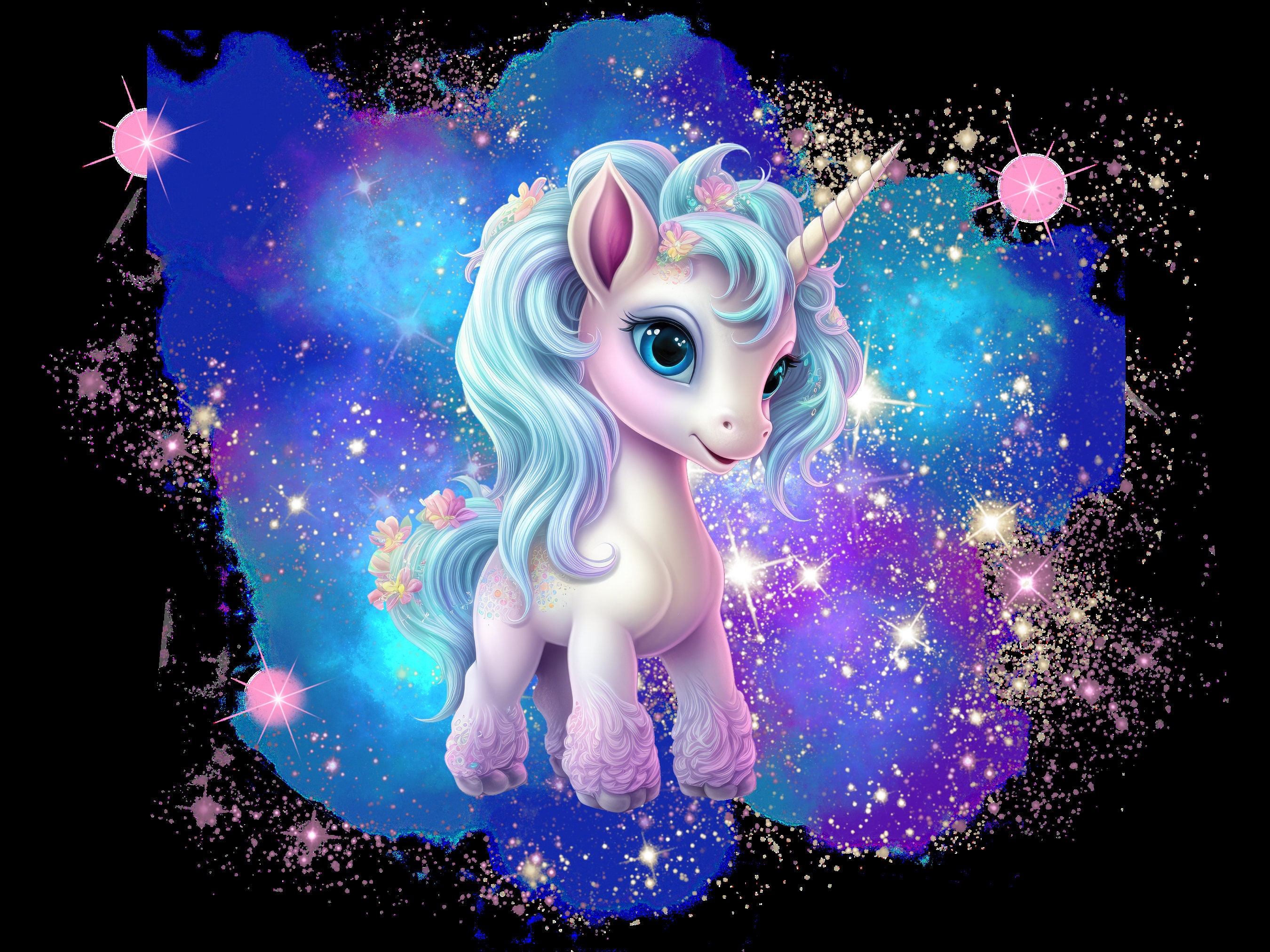 ユニコーン クリップアート PNG、高品質の透明な背景ファイル、直接