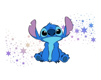 Lilo and Stitch, Stitch from Lilo and Stitch Clipart PNG, High Quality Transparent Background File, Direct Print Sublimation