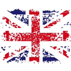 Union Jack British United Kingdom Flag, PNG Transparent Sublimation Digital Files