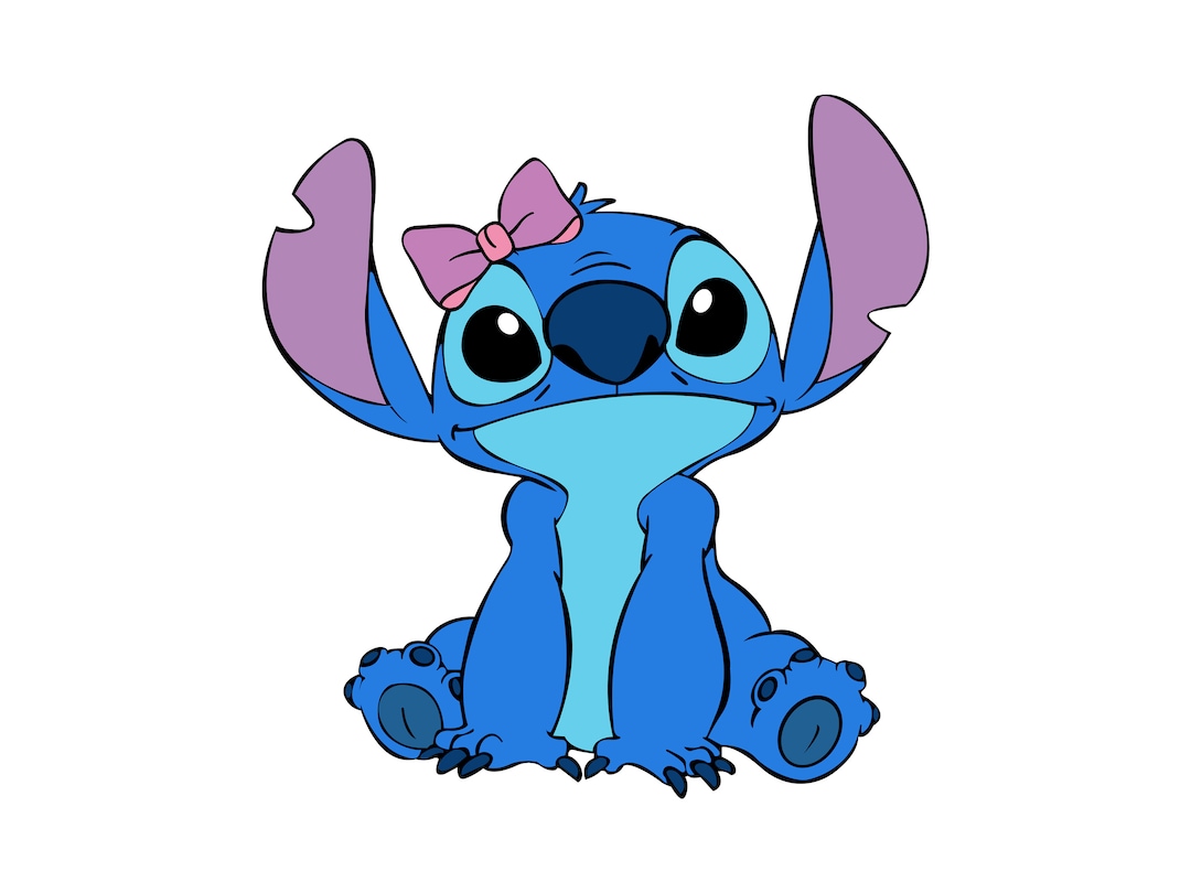 Lilo and Stitch, Stitch From Lilo and Stitch With Bow Clipart PNG, High ...