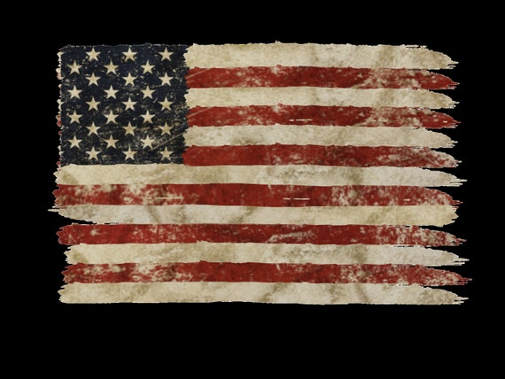 United States of America flag / vintage USA flag - American