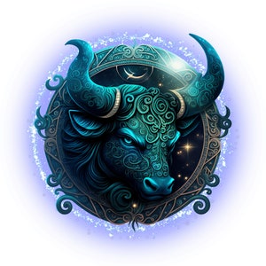 Tauro Zodíaco, Signo Tauro, Horóscopo Tauro, Imágenes Prediseñadas de Signo del Zodíaco Tauro, PNG de calidad, Descarga digital - Arte de papel