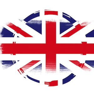 Union Jack British United Kingdom Flag, PNG Transparent Sublimation Digital Files